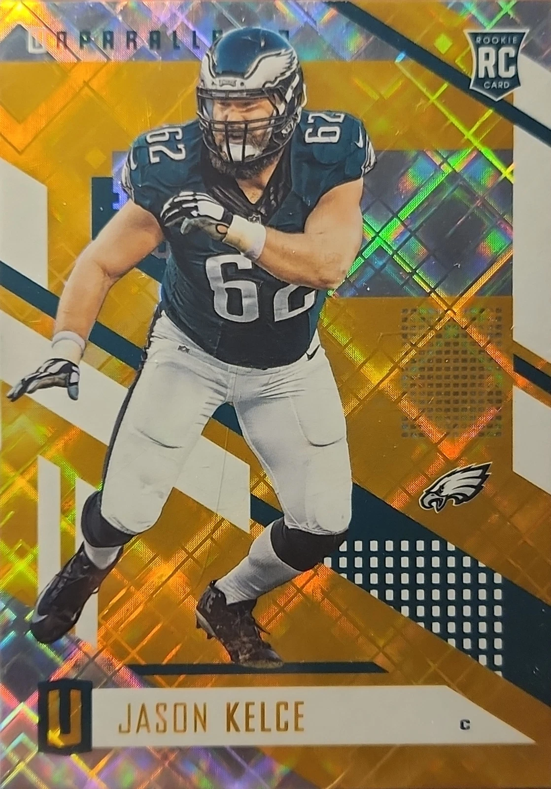 2017 Panini Unparalleled  Jason Kelce Yellow /199 #120