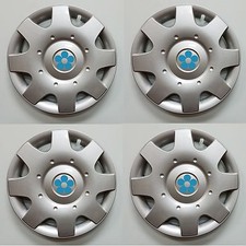 New Blue Daisy Flower 16 Hubcap Set Fits Vw Beetle Bug 1998-2019 Wheelcovers