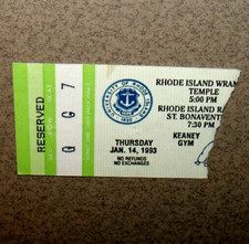 Rhode Island Rams 1/14/1993 Basketball Ticket Stub vs St. Bonaventure