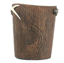1 Count Better Homes Gardens Lodge Stripe Brown Wastebasket