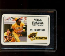1981 Perma Graphics Credit Card Willie Stargell Pittsburgh Pirates