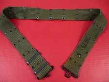 post-WWII Era US Army M1936 Pistol Web Belt OD Green Color - Dtd 1950 - Nice #1