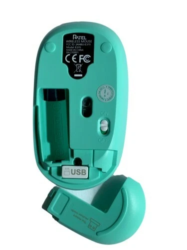 Mint Green to Purple - Wireless Optical Mouse & USB Receiver - Image 4 of 4