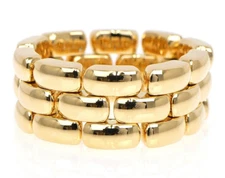 Vintage Chaumet Khesis 18K Yellow Gold Band Ring US 11.25 EU62 Women Men 25.8g