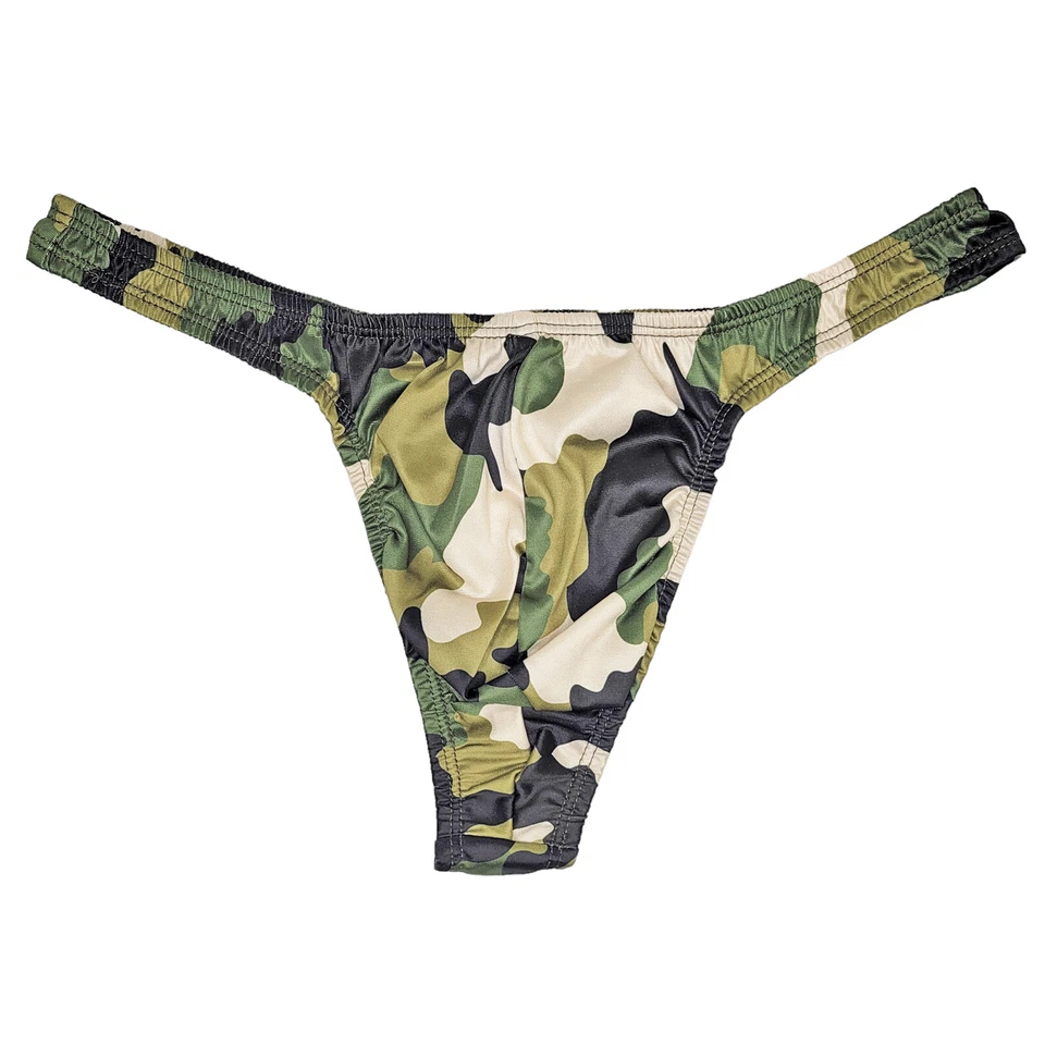 Men's Stretch Thong Underwear 9001 Spandex Animal Camo Prints QUANTITY DISCOUNT - Image 2 of 4