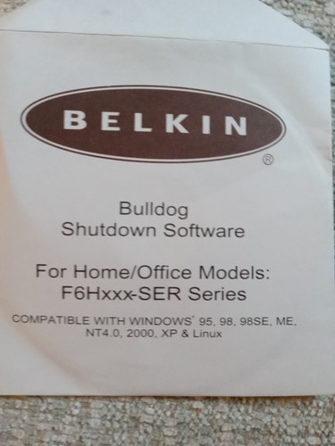 Belkin Bulldog Shutdown Software Disc Windows CD - Picture 2 of 4