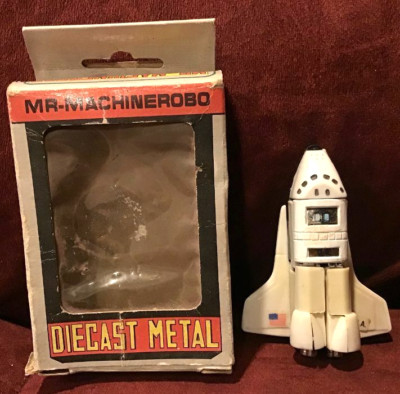 1980's Vintage Mr. MachineRobo Space Shuttle with Box 