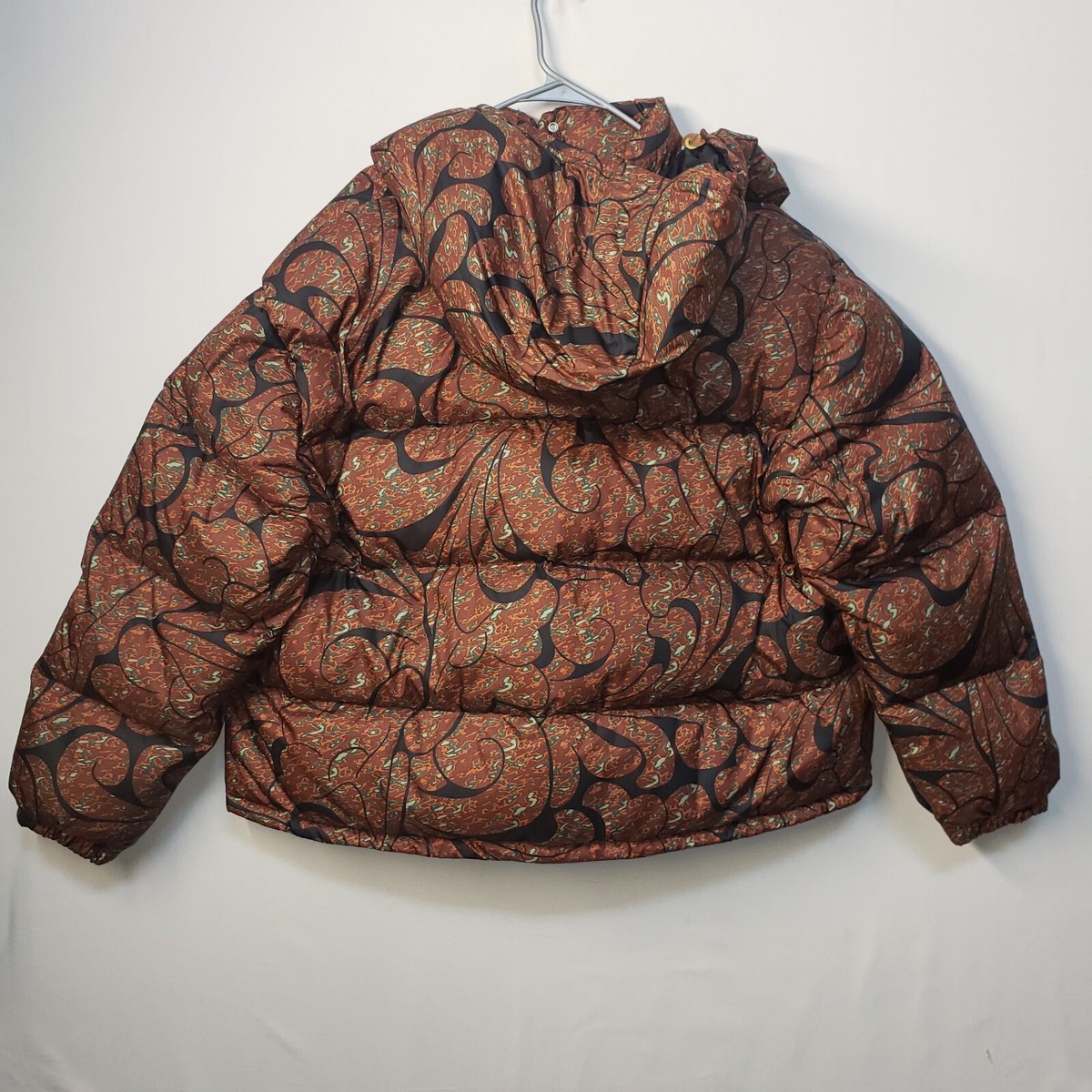 NEW North Face 600 Down Jacket Womens XL Crop Hood Winter Retro