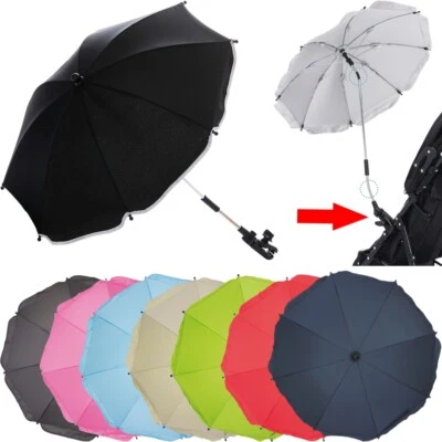 FILLIKID SONNENSCHIRM Kinderwagen SCHIRM Ø65cm Buggy UV-SCHUTZ 50+ Kind Baby Sonnenschutz