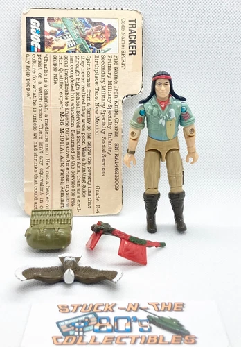 1984 GI Joe ARAH v1 Spirit 98% Complete w/File Card, Great Condition