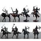 28PC Medieval Knights Warriors Horses Soldiers Figures Model/ Playset Kids Toy