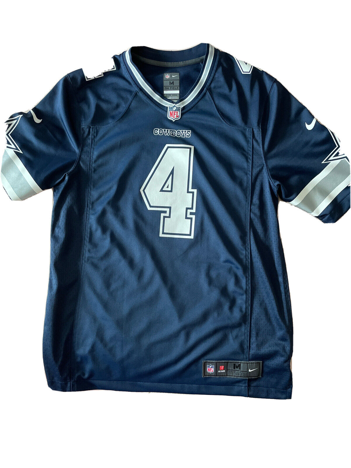 Nike On-Field NFL Dallas Cowboys #4 Dak Prescott Football Jersey Men's  Medium