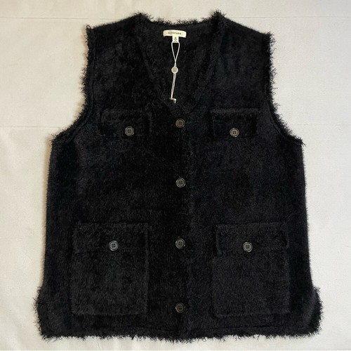 NWT New $138 Max Studio Fur Black Vest With Pockets Size M - Picture 5 of 15