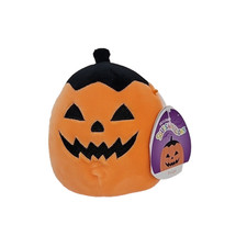 Rare Squishmallow Halloween 5 Inch Paige the Pumpkin Soft Orange Mini Plush New