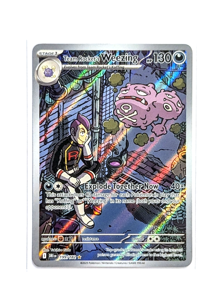 Team Rocket's Weezing 199/182 IR Full Art POKEMON TCG Destined Rivals DRI  ENG | eBay UK