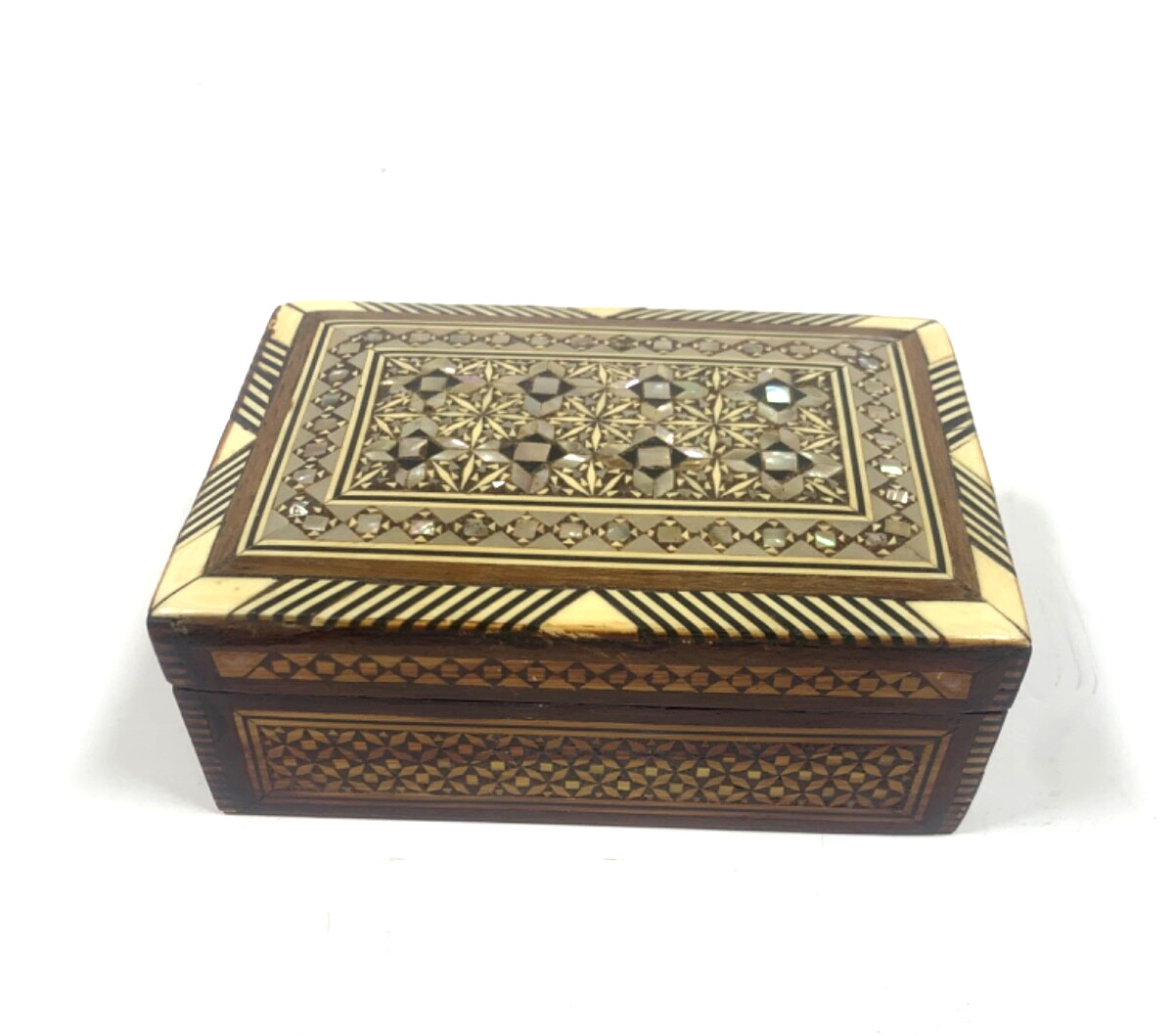 Vintage Egyptian Marquetry Box