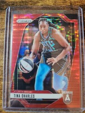 2024 Panini WNBA Prizm Tina Charles Red Pulsar Prizm 17/299 #36 Atlanta Dream