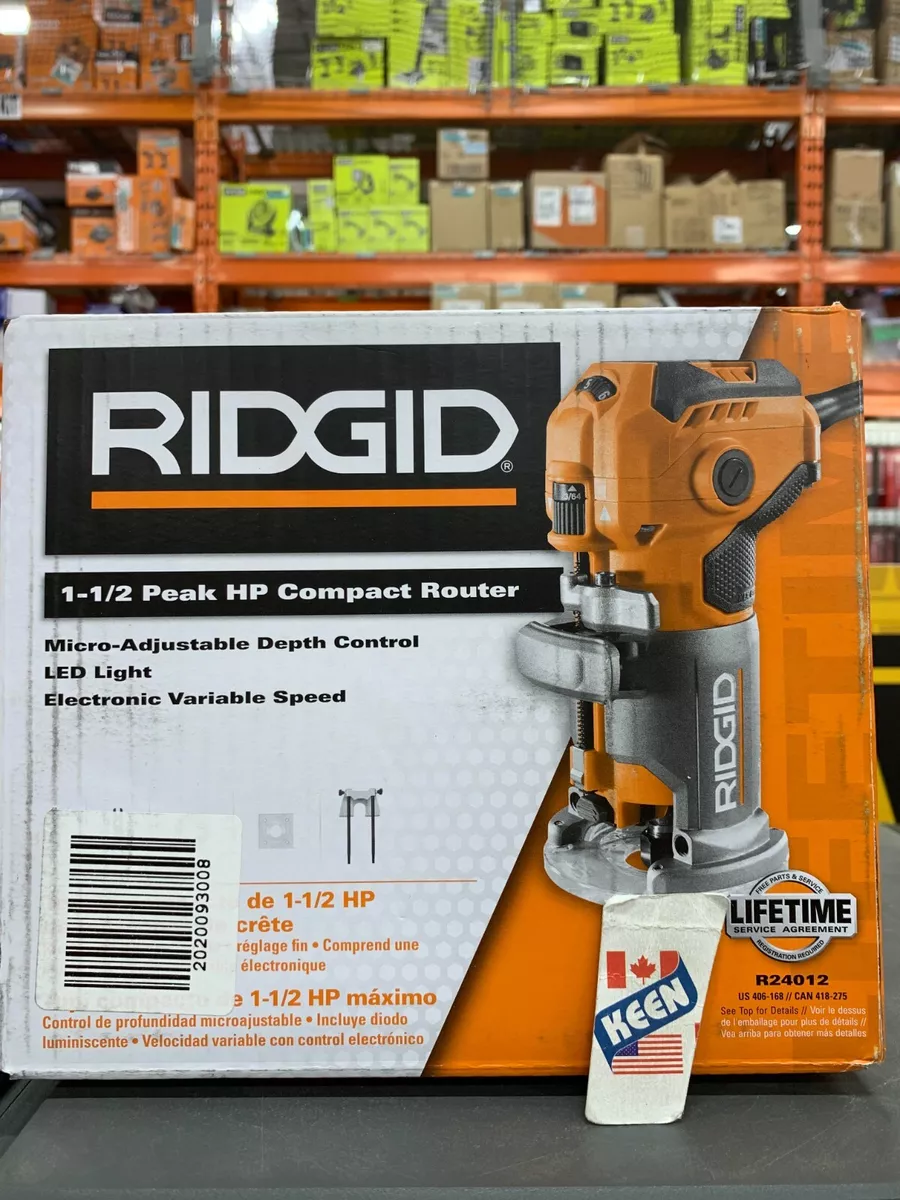 Ridgid 5.5 amp corded on sale compact router
