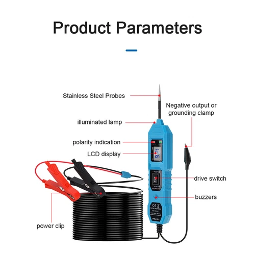 Power Circuit Probe Tester Automotive 3.5-36V Electrical System Diagnostic Tools - Picture 3 of 12