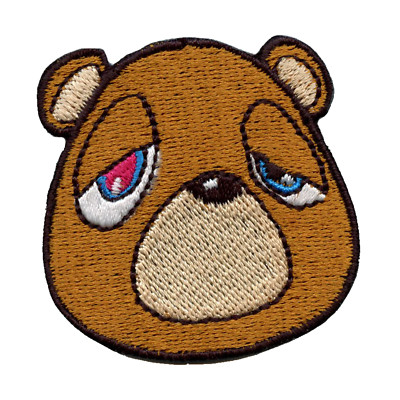 YZY Bear Droopy Eyes Iron On Embroidered Patch