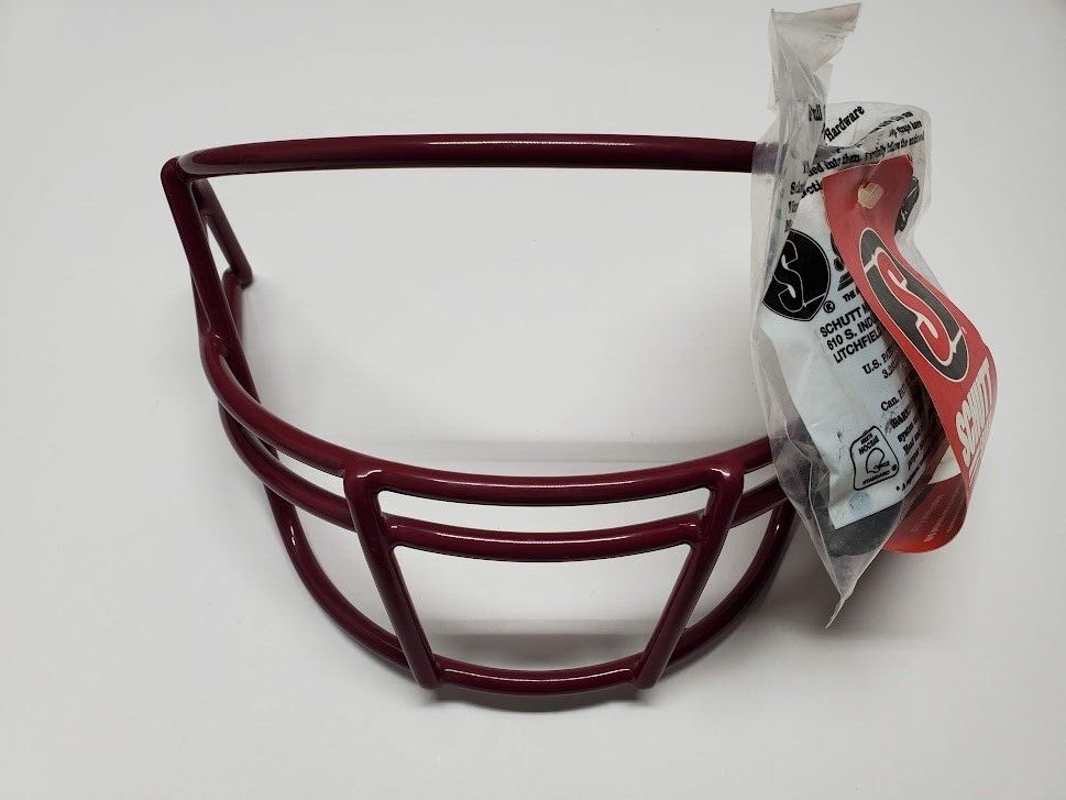 New Schutt Jr Pro IJJ Maroon Football Helmet Facemask & Hardware eBay