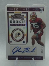 2019 Panini Contenders Rookie Ticket Stub #233 Jordan Brailford Auto 95/95