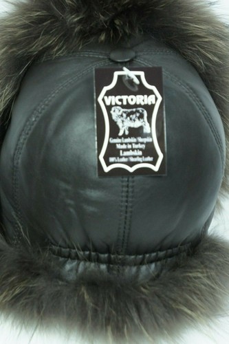 Real Fox, Mapache, Cuero Auténtico, 5 Variaciones, Piel, Cazador Ushanka Gorro - Imagen 11 de 17