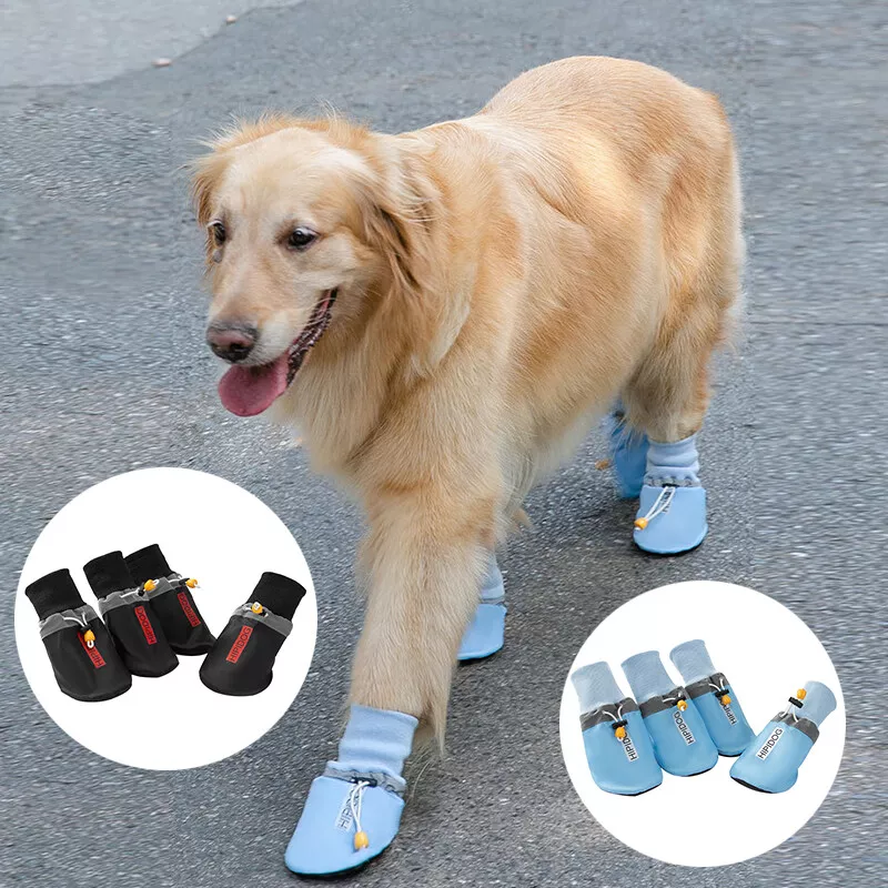 Dog Shoes Breathable Large Medium Size Dog Boots Outwear 4pcs/set Pet  Supplies#