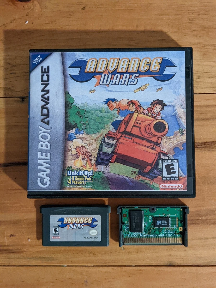Advance Wars Nintendo Game Boy Advance. GBA Cart With Case