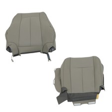 Labwork Driver Topbottom Seat Covers For Ford Expedition 2007-2015 Gray Leather Labwork Driver Topbottom Seat Covers For Ford Expedition 2007-2015 Gray Leather