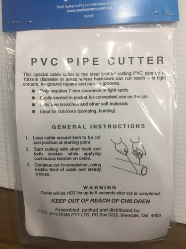 Herramienta cortadora de tuberías de alambre de PVC sierra de alambre - Imagen 4 de 6