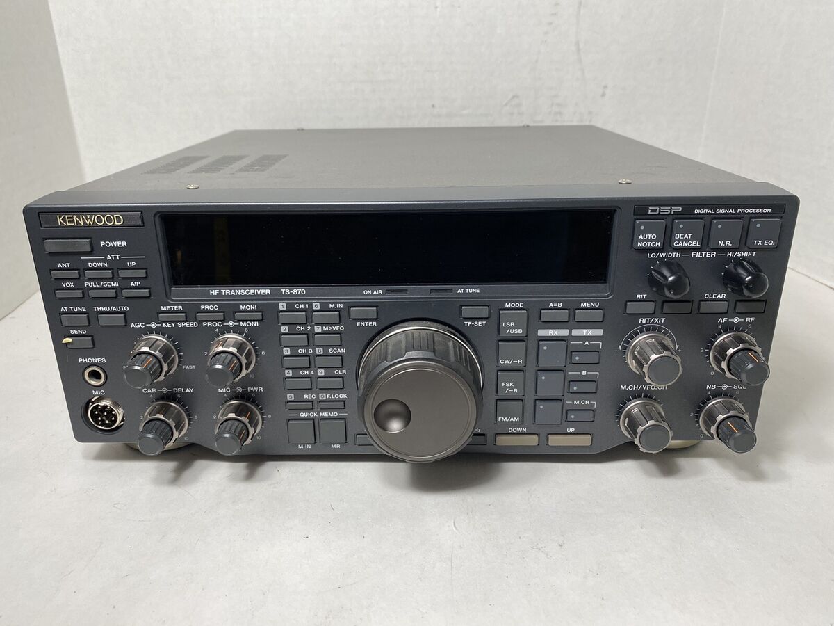 KENWOOD TS-870S 100W HF DSP Transceiver Amateur Ham Radio ~ TESTED WORKS GREAT eBay