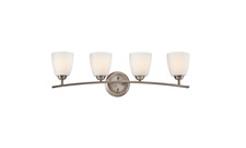 Kichler 45361 Granby 32.71 Wide 4-Bulb Bathroom Lighting Fixture - Grey