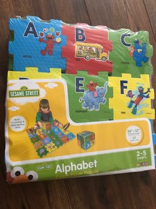 sesame street alphabet foam floor puzzle