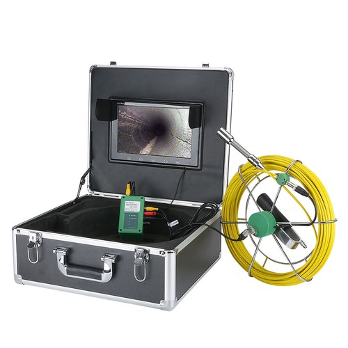 10" Industrial Endoscopes Pipe Sewer Inspection Video Camera w/ 8 Pcs LED Lights - Picture 8 of 9
