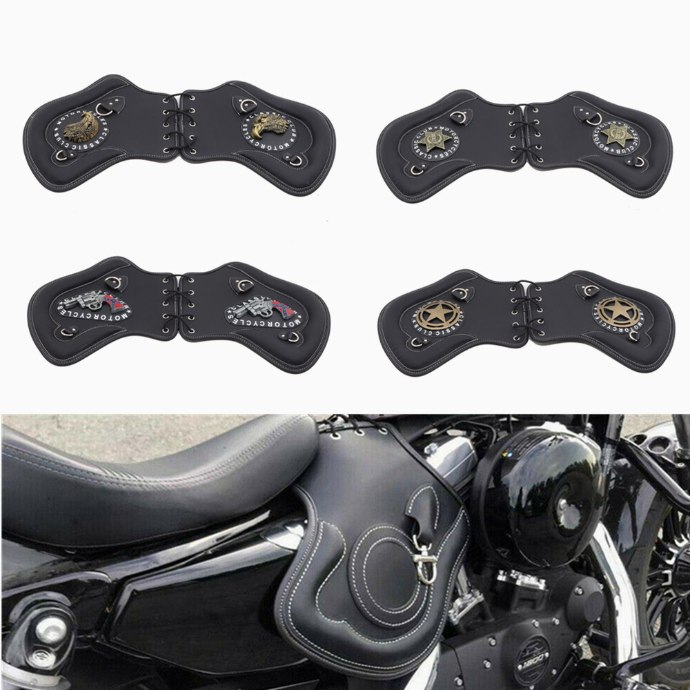 Universal Motorcycle Heat Shield PU Leather Saddle Deflector For