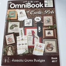Jeanette Crews Cross Stitch OmniBook EXOTIC PETS