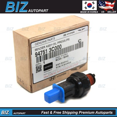 Genuine Oil Pressure Switch for 15-25 Genesis Hyundai 17-25 Kia OE# 94751-3C000