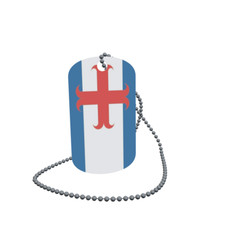 Dog Tag Flag Zutphen Netherlands Dog Tag Aluminium 30 x 50mm