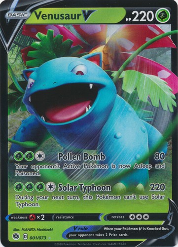 Venusaur V - 001/073 Ultra Rare Champion’s Path NM Pokemon TCG