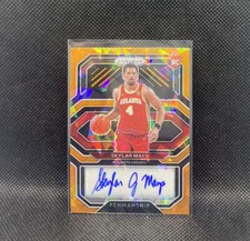 Skylar Mays Rookie Penmanship Orange Ice 2020-21 Prizm Basketball #RP-SMY Hawks