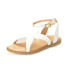 Charlotte Olympia Girls "INCY SANDY" Leather Sandals Shoes