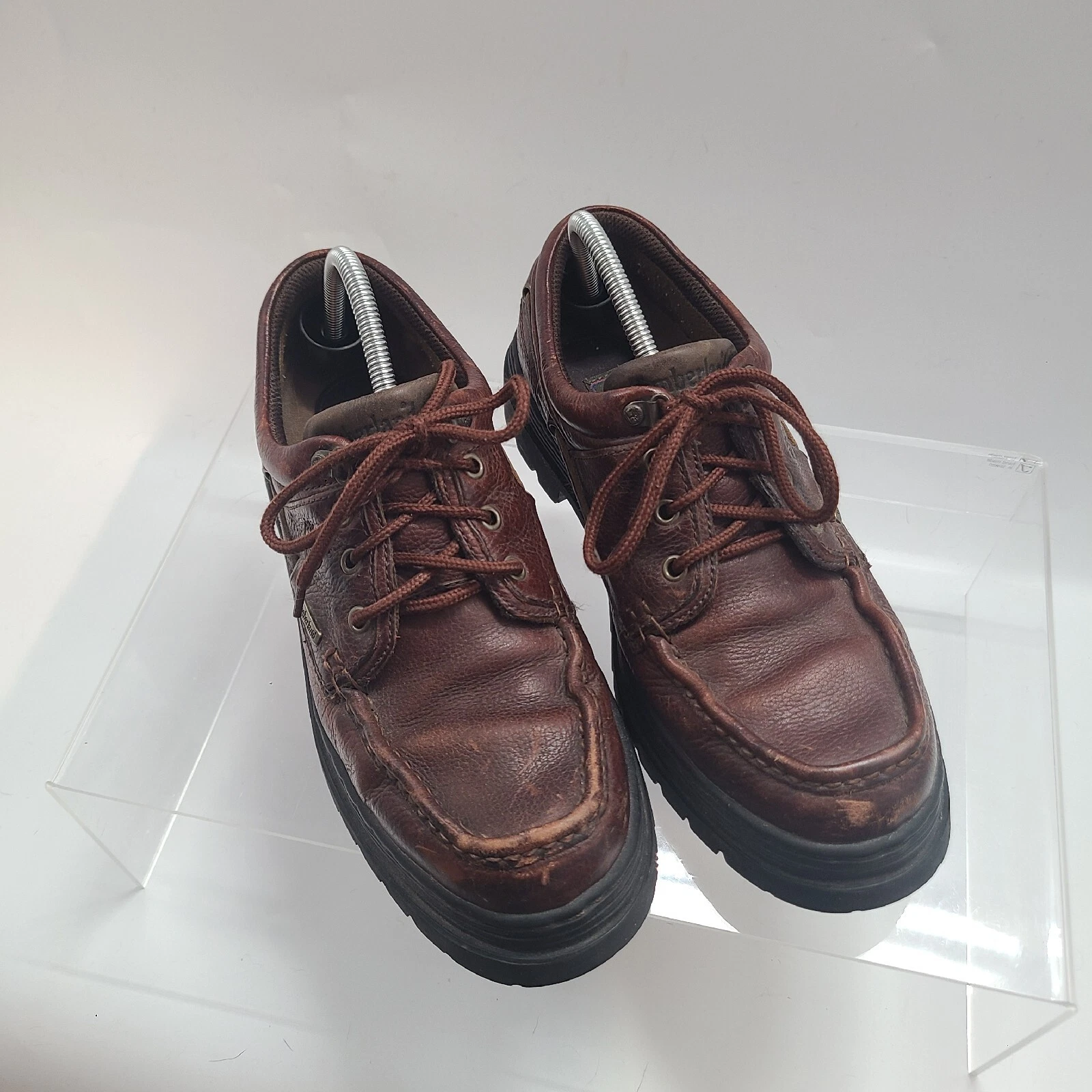 Timberland scarpe uomo pelle 11 5 M marrone Oxford stringate casual comode 63063