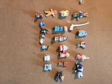 Vintage LOT of Small Mixed Toy Parts Pieces Assortment