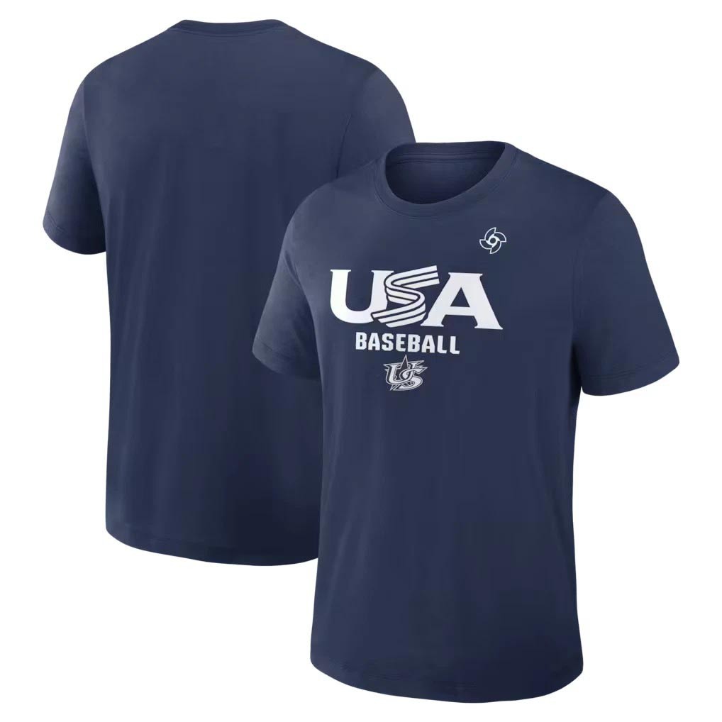 USA Baseball 2026 World Baseball Classic Collection Early Work Navy T-Shirt