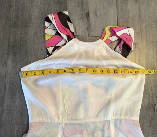 MUSE Beautiful Bright Multicolored Summer Dress Size 6 (S) - Picture 9 of 11