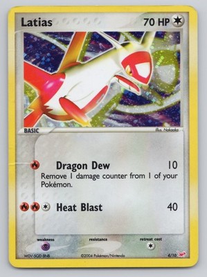Pokemon Latias 4/10 Ex Trainer Kit 1: Latias & Latios Holo