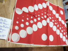 VINTAGE SIGNED LADIES SCARF CHIFFON ALL RAYON HAND PRINTED JAPAN SHEER 40" X 15"