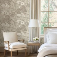 Creme Izumi Kran Tapete Belgravia 740 Modern Orientalische Wanddekoration