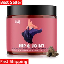 All-Natural Hip Joint Chews for Dogs - Enhanced Mobility Comfort - 90 Chews